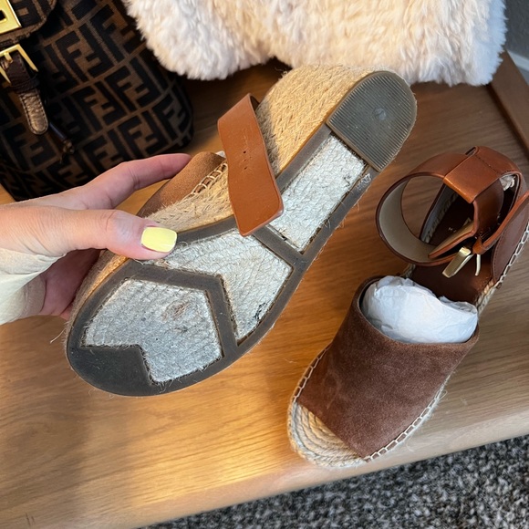 Marc Fisher Brown Suede Wedge size 7 - Picture 3 of 5